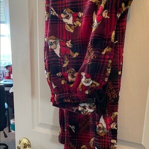 Disney Dwarf Grumpy Mens Plaid Pajamas